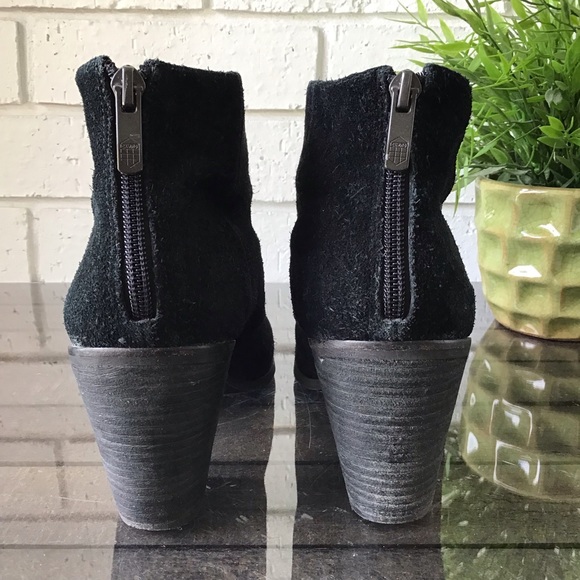 Vince Camuto Graysen Black Suede Ankle Booties - Picture 6 of 11